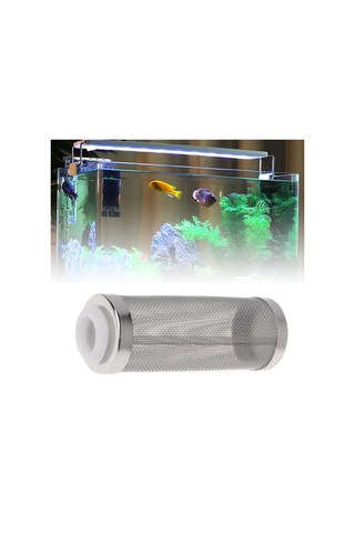Homyl Akvaryum Filtresi Örgü Giriş Koruyucu Net, Paslanmaz