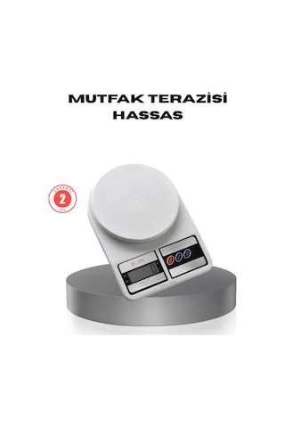 Hassas Dijital Mutfak Tartısı - 1g Doğruluk, Lcd Ekran, Otomatik Kapanma
