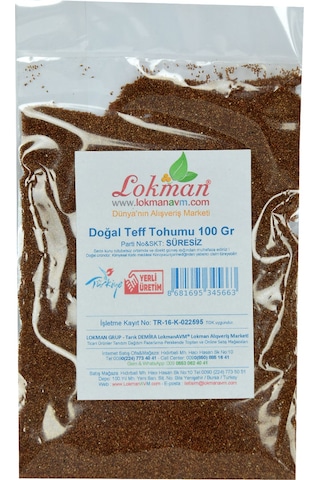Lokman Doğal Teff Tohumu 100 G