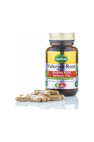 Mindivan Valerian Root Hops 60 Kapsül Aromasız