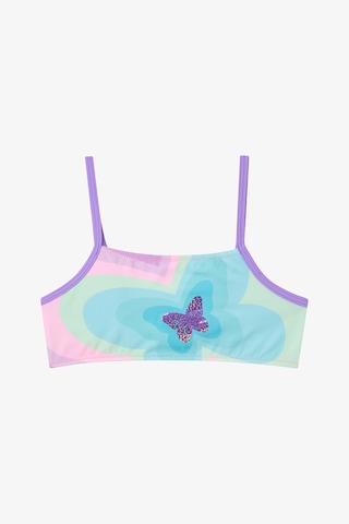 Penti Kız Çocuk Rainbow Butterfly Halter Çok Renkli Bikini Takımı