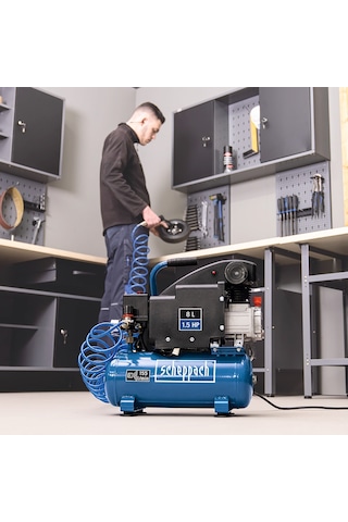 Scheppach HC08SI 1.5HP 6 L Yağsız Sessiz Hava Kompresörü - 5906166901