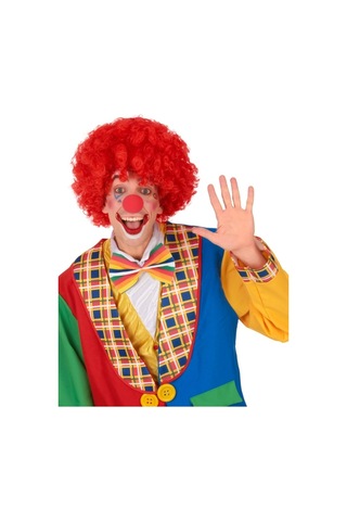 Kırmızı Renk Kıvırcık Afro Bonus Peruk Lisinya