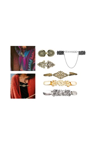 Suntek Kazak Broş Klip Metal Dekorasyon Ceket Elbiseler Giyen