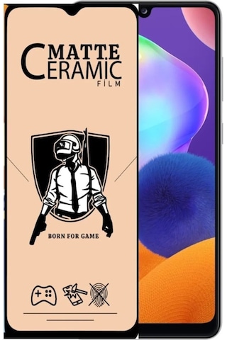 Samsung Uyumlu Galaxy M21 Mat Seramik Nano Kırılmaz Ekran Koruyucu Anti Static Parmak İzi Bırakmaz