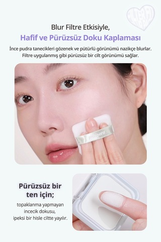 Perıpera Filter Fit Blur Pact 01 Blur Mint