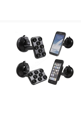 Point Telefon Tutacağı 8 Vantuzlu Siyah Renk Siyah