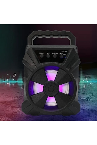 Çeşithane Outdoor Parti Hoparlörü - Rgb Led Işıklı, Akıllı Ses Sistemli, Yüksek Güçlü Siyah Kablosuz