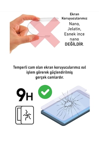 Samsung Galaxy Tab A9 + Plus Uyumlu 11inç Temperli Ekran Koruyucu
