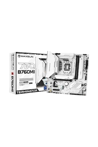 Maxsun Temınatör B760m Gkd5 Ice Ddr5 Hdmı-dp Pcıe 5.0 1700p Matx