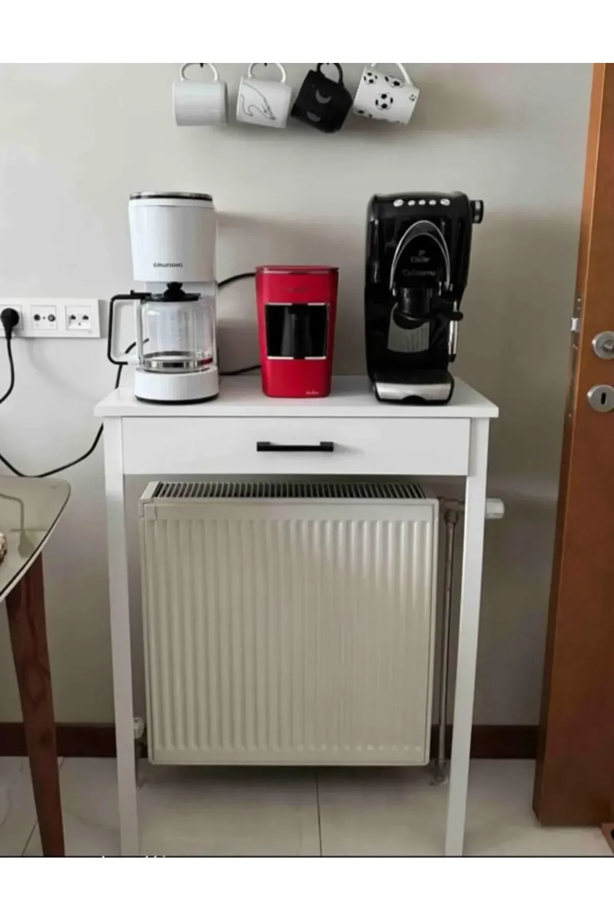 Kahve Köşesi Beyaz 70 X 30 X 92 Beyaz
