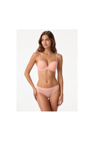 Pijamask Kadın Destekli Sütyen Yüksek Bel Külot Takımı Günlük Konforlu İç Giyim Seti 748t Pembe