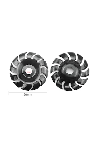 Samdoo 90mm Ahşap Oyma Diski - 12 Dişli, 16mm İç Çap, Hızlı Şekillendirme Ve Kesim İçin