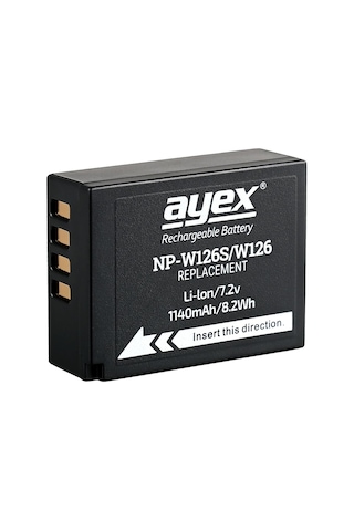 Fujifilm X-Pro3- X-T20- X-T30 için Ayex Np-W126S Np-W126 Batarya
