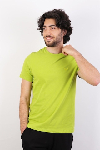 Rich Erkek Logo Baskılı T-shirt %100 Pamuk Tişört Yeşil