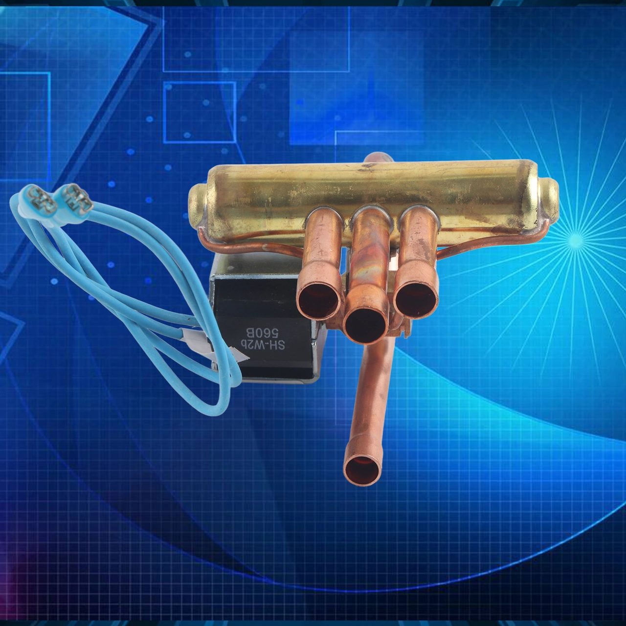 Hangfox Klima Isıtma-soğuma Dönüştürücü Bakır Elektromanyetik Dört Yollu Valf 1p Soğutma Tamir Parçası