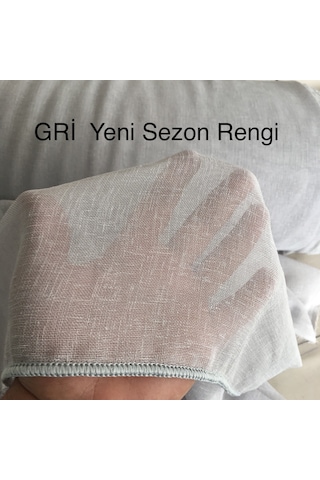 Perdefony Naturel Keten Tül Perde