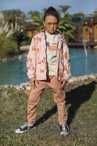 Jack Lions Erkek Çocuk Paçası Lastikli Kargo Cepli Pantolon-7799-camel Camel