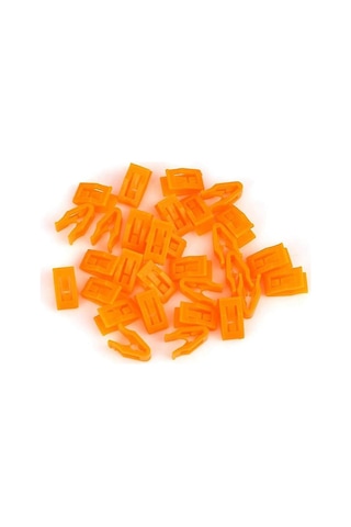 Dianziye 30 Adet Turuncu Plastik Ford F-150 Mustang Dodge Challenger Panjur Kapak Sabit Tutucu Klips 8.2mm Delik Uyumlu