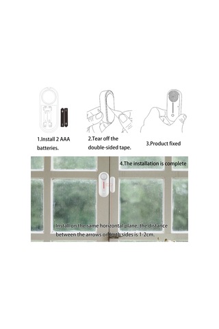 Tenfowee Akıllı Wifi Kapı Pencere Sensörü - Uzaktan Kontrol Ve Alarm Sistemi