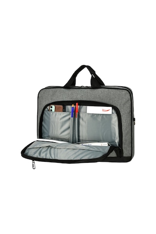 Galb Leather Unisex Gri 17.2 Inc Laptop & Evrak Cantasi