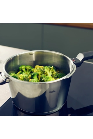 Fissler Vitaquick Elemental 6 Litre Düdüklü Tencere Siyah