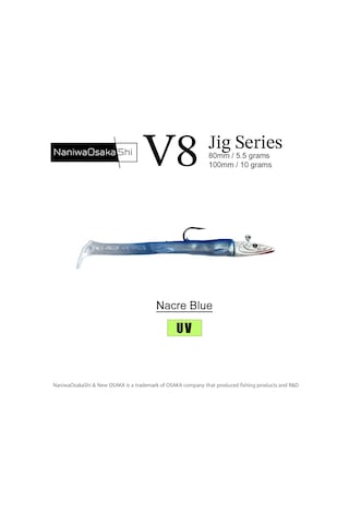 Nanıwaosakashı Serıes V8 Jıg 5,5gr Nacre Blue