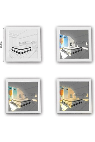 Led Aydınlatmalı Resim Dekorasyon Sanatı Resim Şık Gece Lambası Parlayan Fotoğraf Çerçevesi Otel Sevgililer Günü Ev Mutfak Yıldönümü, Yatak Odası Çok Renkli