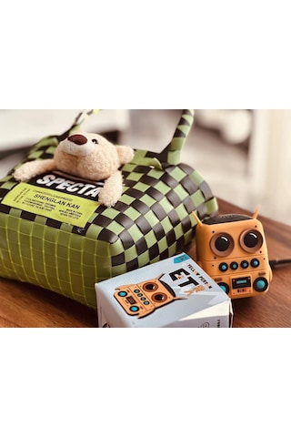 Karikatür Minion Dış Mekan Su Geçirmez Kullanışlı Hoparlör-beyaz