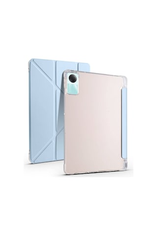 Xiaomi Redmi Pad Se Kılıf Zore Tri Folding Kalem Bölmeli Standlı Kılıf Kapaklı Kılıf