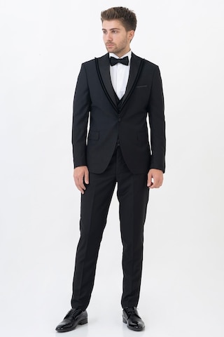 White Stone Guadalajara D114 Slim Fit Damatlık Takım Elbise Siyah - 60 Siyah
