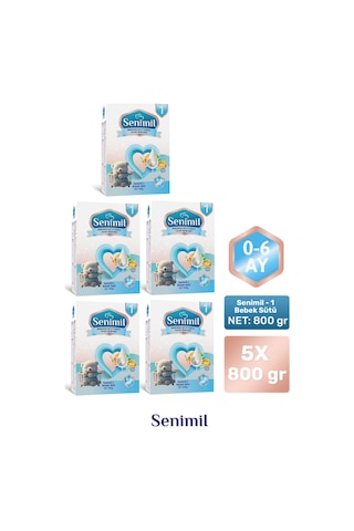 Senımıl 1 Bebek Sütü 800 G 5 Adet