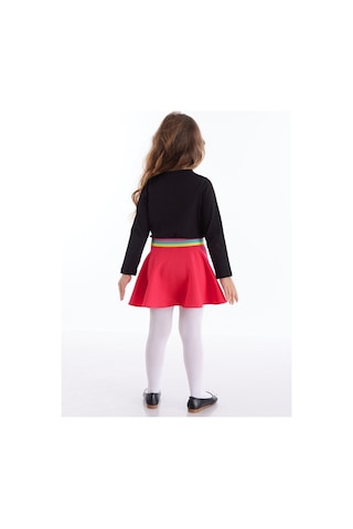 Denokids Mushi Emojili Kız Elbise Çok Renkli