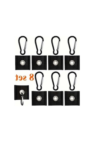 Trendooze Cloud011 8 Adet S Kancalı Caravan Branda Kancası 5-8mm Askılı İç Dış Dekor