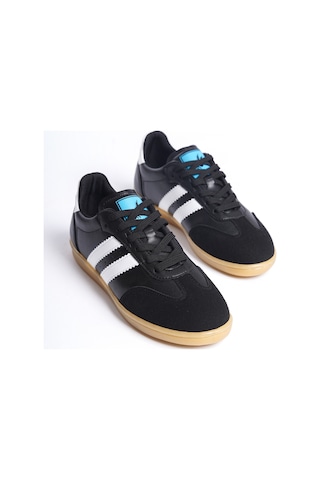 Daxtors Garantili D30004 Günlük Ortopedik Kadın Sneaker Spor Ayakkabı Siyah-beyaz