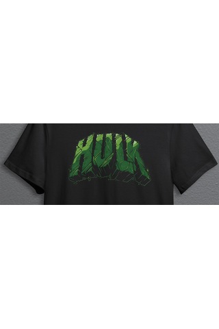 Bumeta The Hulk Yeşil Dev Adam Yazı Unisex Tişört T-shirt 001