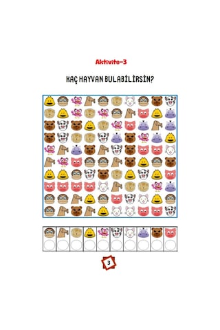 Gizli Hayvanları Bul Yaz-sil Kitabı