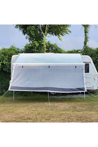 2k Karavan Gri Plus 440cm Karavan Tente Güneşliği Ön Perde