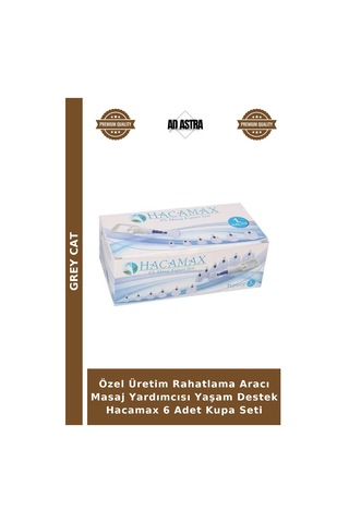 Özel Üretim Rahatlama Aracı Masaj Yardımcısı Yaşam Destek Hacamax 6 Adet Kupa Seti