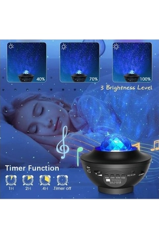 Galaxy Cover Multifonksiyon Projektör Sarı
