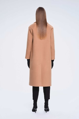 Hatemoğlu Camel Dinamik Fit Ceket Yaka Kaşe Yünlü Manto 2957125 Camel