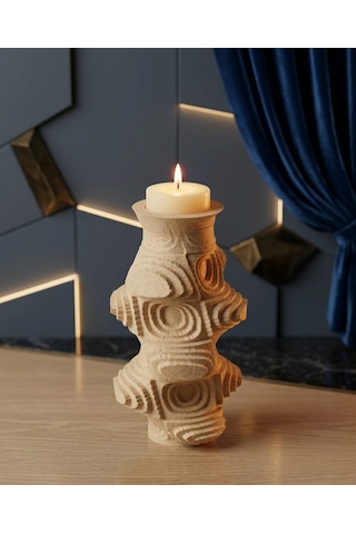3d Mumluk Şamdan Özel Tasarım Taş