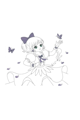 4e Anime Princess Boyama Kitabı Mor