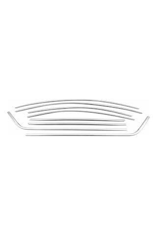 Skoda Uyumlu Octavia A7 2013-2019 Cam Çerçevesi Paslanmaz Çelik