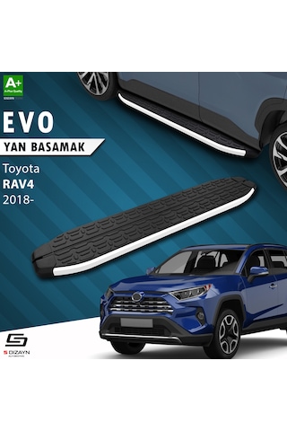 S-dizayn Toyota Rav 4 5 Evo Aluminyum Yan Basamak 173 Cm 2018 Üzeri