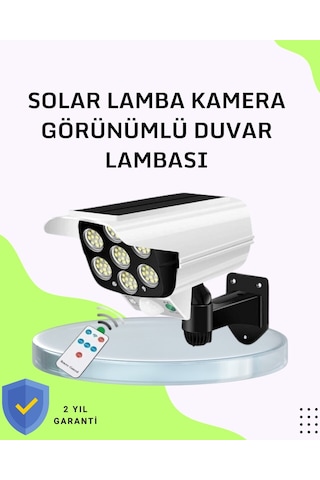 3 Modlu Güneş Paneli Aydınlatmalı Dış Mekan Güvenlik Işığı - Ip65 Su Geçirmez Pır Sensörlü