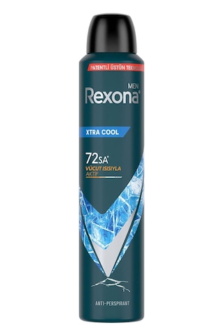 Rexona Men Erkek Sprey Deodorant Xtra Cool 72 Saat Kesintisiz Üstün Koruma 200 Ml