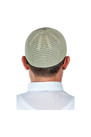 Lüks Çelik Örme Namaz Takkesi Fıstıkyeşili 1 Adet