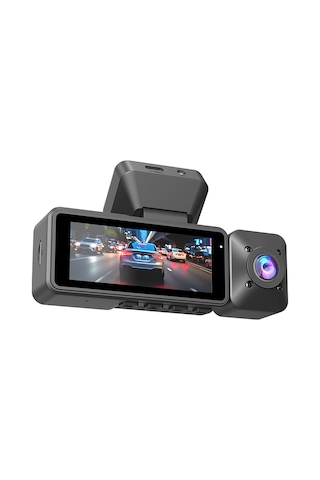 Lenyes Ldr101 4k Ultra Hd Wifi Destekli Akıllı Ön Ve Arka Araç İçi Kamera Siyah