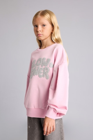 Defacto Bisiklet Yaka Baskılı Balon Kol Sweatshirt Kız Çocuk I5291a826wnpn441 Pembe-pn441